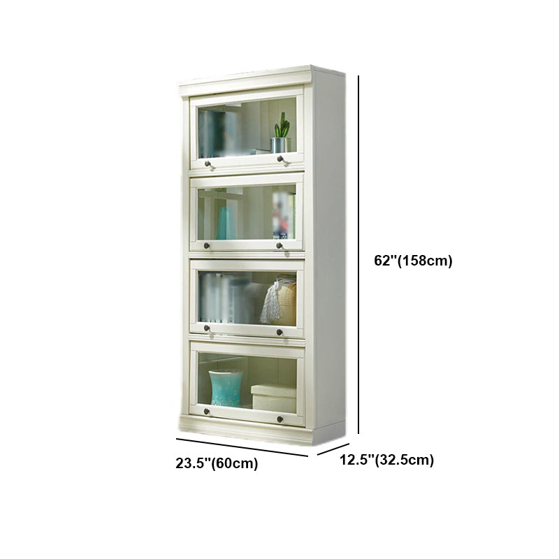Wooden Barrister Bookcase Modern Style Closed Back Bookcase with Doors for Home Office Clearhalo 'Bookcases' 'furn' 'furn_bookcases' 'Furniture' 'furniture_bookcases' 'kitchen' 'kitchen_bookcases' 'Living Room Furniture' 'Office Furniture' 4789673