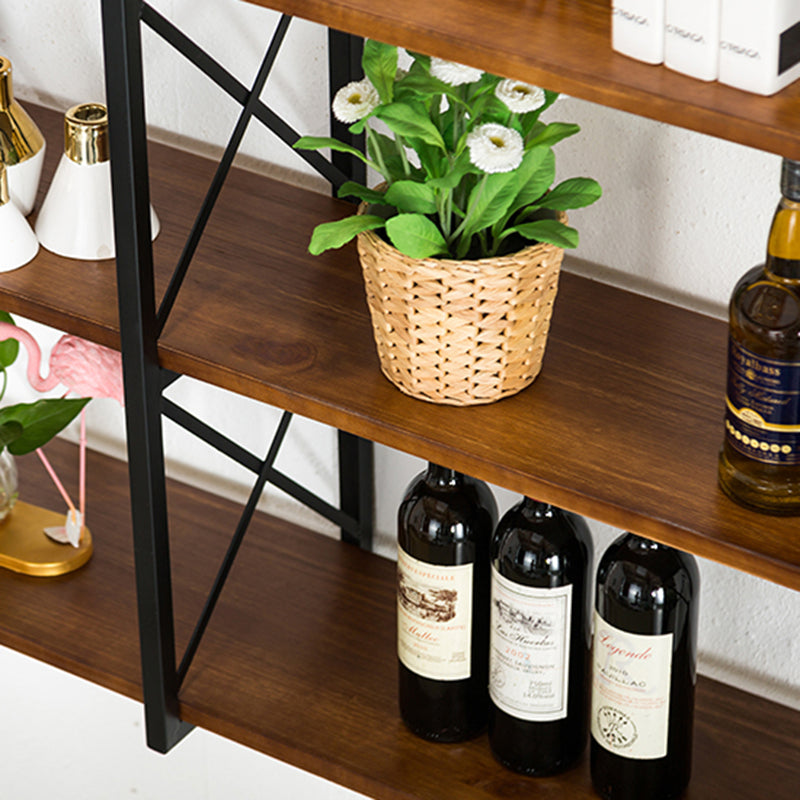 Industrial Style Wooden Bookshelf Wall Mounted Shelf Bookcase Clearhalo 'Bookcases' 'furn' 'furn_bookcases' 'Furniture' 'furniture_bookcases' 'kitchen' 'kitchen_bookcases' 'Living Room Furniture' 'Office Furniture' 4789691