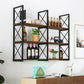 Industrial Style Wooden Bookshelf Wall Mounted Shelf Bookcase Clearhalo 'Bookcases' 'furn' 'furn_bookcases' 'Furniture' 'furniture_bookcases' 'kitchen' 'kitchen_bookcases' 'Living Room Furniture' 'Office Furniture' 4789695