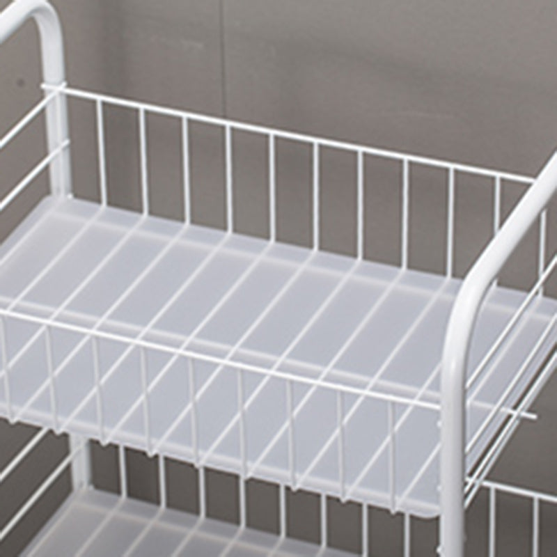 Black and White Industrial Bookshelf Etagere Bookshelf with Caster Wheels Clearhalo 'Bookcases' 'furn' 'furn_bookcases' 'Furniture' 'furniture_bookcases' 'kitchen' 'kitchen_bookcases' 'Living Room Furniture' 'Office Furniture' 4789717