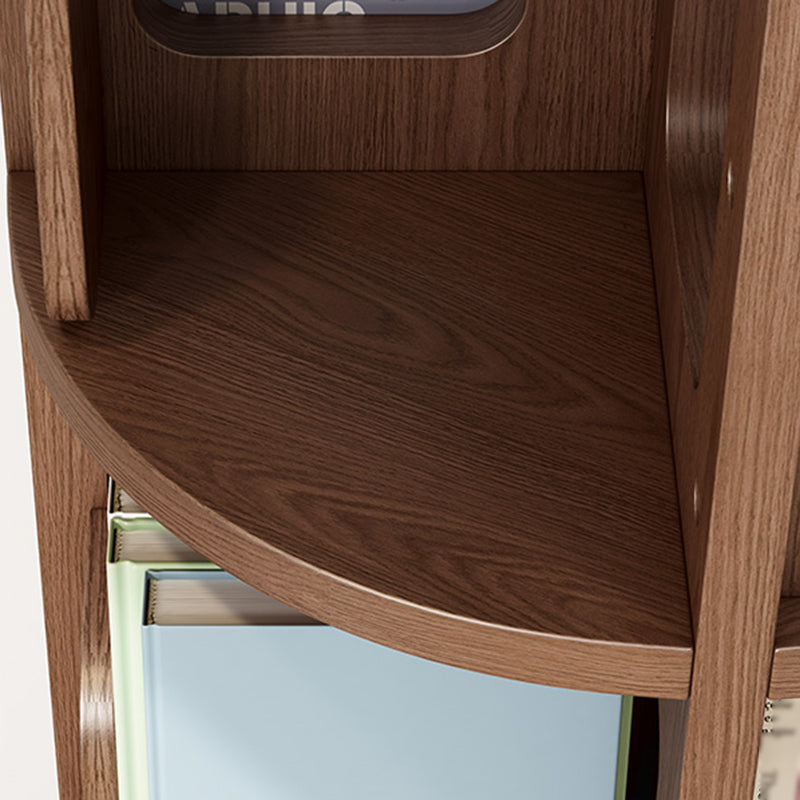 Contemporary Style Bookcase Closed Back Solid Wood Bookshelf for Home Office Clearhalo 'Bookcases' 'furn' 'furn_bookcases' 'Furniture' 'furniture_bookcases' 'kitchen' 'kitchen_bookcases' 'Living Room Furniture' 'Office Furniture' 4789735