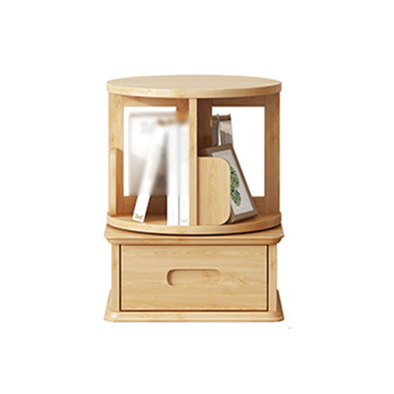 Contemporary Style Bookcase Closed Back Solid Wood Bookshelf for Home Office 16.9"L x 16.9"W x 19.7"H Natural Clearhalo 'Bookcases' 'furn' 'furn_bookcases' 'Furniture' 'furniture_bookcases' 'kitchen' 'kitchen_bookcases' 'Living Room Furniture' 'Office Furniture' 4789736