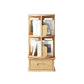 Contemporary Style Bookcase Closed Back Solid Wood Bookshelf for Home Office 16.9"L x 16.9"W x 32.9"H Natural Clearhalo 'Bookcases' 'furn' 'furn_bookcases' 'Furniture' 'furniture_bookcases' 'kitchen' 'kitchen_bookcases' 'Living Room Furniture' 'Office Furniture' 4789737