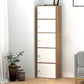 Contemporary Vertical Standard Bookcase Manufactured Wood Bookcase with Doors 16.5"L x 11.8"W x 59.1"H White-Brown Clearhalo 'Bookcases' 'furn' 'furn_bookcases' 'Furniture' 'furniture_bookcases' 'kitchen' 'kitchen_bookcases' 'Living Room Furniture' 'Office Furniture' 4789833