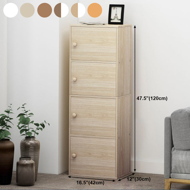 Contemporary Vertical Standard Bookcase Manufactured Wood Bookcase with Doors Clearhalo 'Bookcases' 'furn' 'furn_bookcases' 'Furniture' 'furniture_bookcases' 'kitchen' 'kitchen_bookcases' 'Living Room Furniture' 'Office Furniture' 4789845