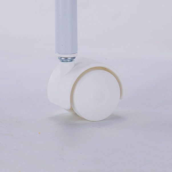 Contemporary Style Bookshelf with Casters White Book Shelf for Study Room Clearhalo 'Bookcases' 'furn' 'furn_bookcases' 'Furniture' 'furniture_bookcases' 'kitchen' 'kitchen_bookcases' 'Living Room Furniture' 'Office Furniture' 4789881