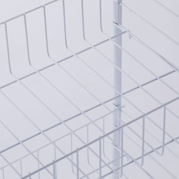 Contemporary Style Bookshelf with Casters White Book Shelf for Study Room Clearhalo 'Bookcases' 'furn' 'furn_bookcases' 'Furniture' 'furniture_bookcases' 'kitchen' 'kitchen_bookcases' 'Living Room Furniture' 'Office Furniture' 4789882