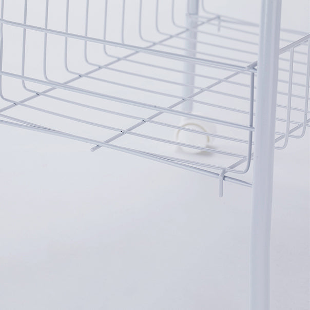 Contemporary Style Bookshelf with Casters White Book Shelf for Study Room Clearhalo 'Bookcases' 'furn' 'furn_bookcases' 'Furniture' 'furniture_bookcases' 'kitchen' 'kitchen_bookcases' 'Living Room Furniture' 'Office Furniture' 4789883