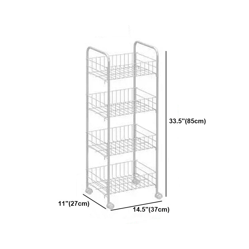 Contemporary Style Bookshelf with Casters White Book Shelf for Study Room Clearhalo 'Bookcases' 'furn' 'furn_bookcases' 'Furniture' 'furniture_bookcases' 'kitchen' 'kitchen_bookcases' 'Living Room Furniture' 'Office Furniture' 4789888