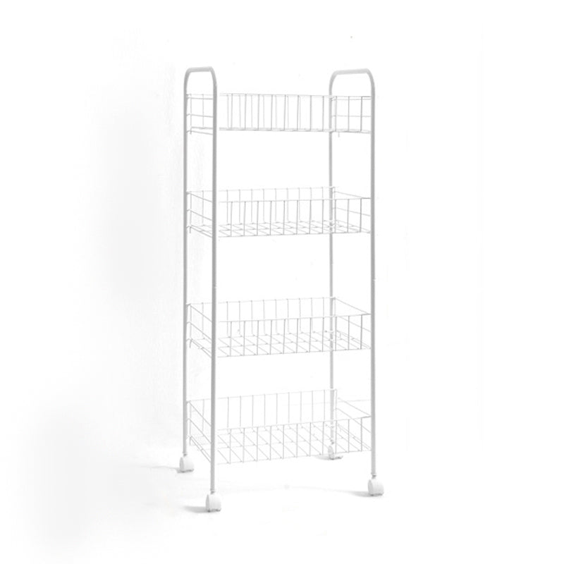 Contemporary Style Bookshelf with Casters Book Shelf for Home Office Study Room 15"L x 10.6"W x 33.5"H Clearhalo 'Bookcases' 'furn' 'furn_bookcases' 'Furniture' 'furniture_bookcases' 'kitchen' 'kitchen_bookcases' 'Living Room Furniture' 'Office Furniture' 4789891