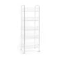 Contemporary Style Bookshelf with Casters Book Shelf for Home Office Study Room 15"L x 10.6"W x 42.1"H Clearhalo 'Bookcases' 'furn' 'furn_bookcases' 'Furniture' 'furniture_bookcases' 'kitchen' 'kitchen_bookcases' 'Living Room Furniture' 'Office Furniture' 4789892