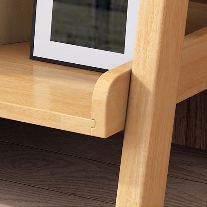 Solid Wood Bookshelf Contemporary Style Open Back Bookcase for Home Office Clearhalo 'Bookcases' 'furn' 'furn_bookcases' 'Furniture' 'furniture_bookcases' 'kitchen' 'kitchen_bookcases' 'Living Room Furniture' 'Office Furniture' 4789938