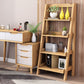 Solid Wood Bookshelf Contemporary Style Open Back Bookcase for Home Office Natural Clearhalo 'Bookcases' 'furn' 'furn_bookcases' 'Furniture' 'furniture_bookcases' 'kitchen' 'kitchen_bookcases' 'Living Room Furniture' 'Office Furniture' 4789942