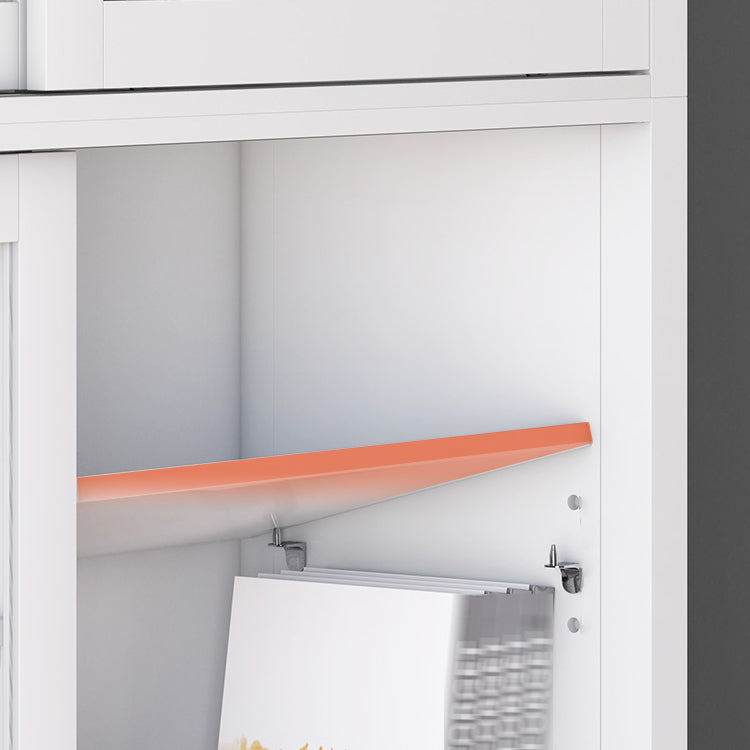 Wooden Standard Bookcase Contemporary Closed Back Bookcase with Door for Office Clearhalo 'Bookcases' 'furn' 'furn_bookcases' 'Furniture' 'furniture_bookcases' 'kitchen' 'kitchen_bookcases' 'Living Room Furniture' 'Office Furniture' 4789950