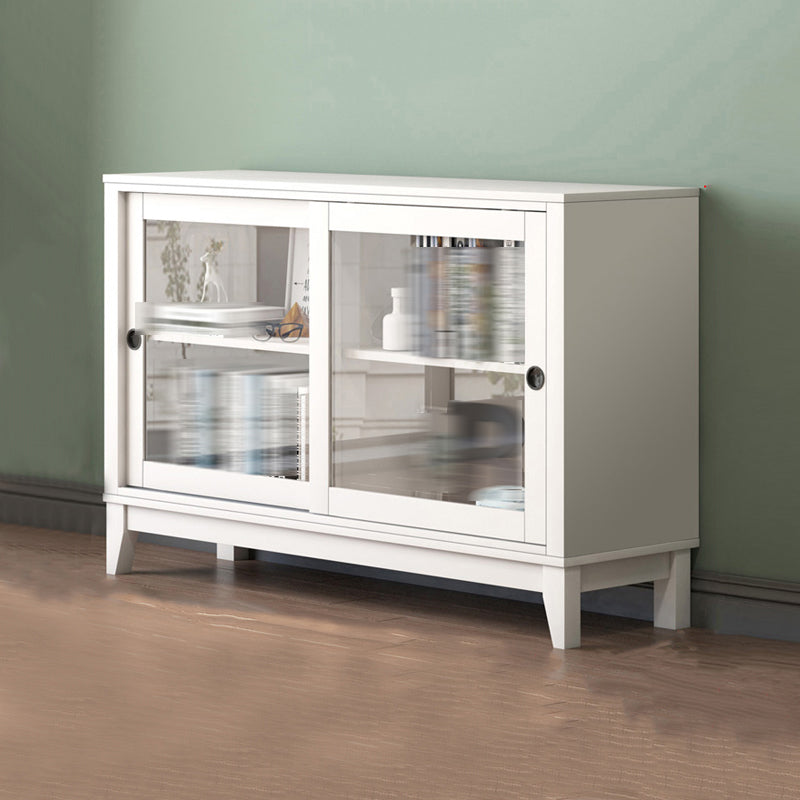 Wooden Standard Bookcase Contemporary Closed Back Bookcase with Door for Office 47.2"L x 13.8"W x 29.7"H Clearhalo 'Bookcases' 'furn' 'furn_bookcases' 'Furniture' 'furniture_bookcases' 'kitchen' 'kitchen_bookcases' 'Living Room Furniture' 'Office Furniture' 4789952