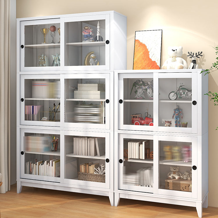 Wooden Standard Bookcase Contemporary Closed Back Bookcase with Door for Office Clearhalo 'Bookcases' 'furn' 'furn_bookcases' 'Furniture' 'furniture_bookcases' 'kitchen' 'kitchen_bookcases' 'Living Room Furniture' 'Office Furniture' 4789956