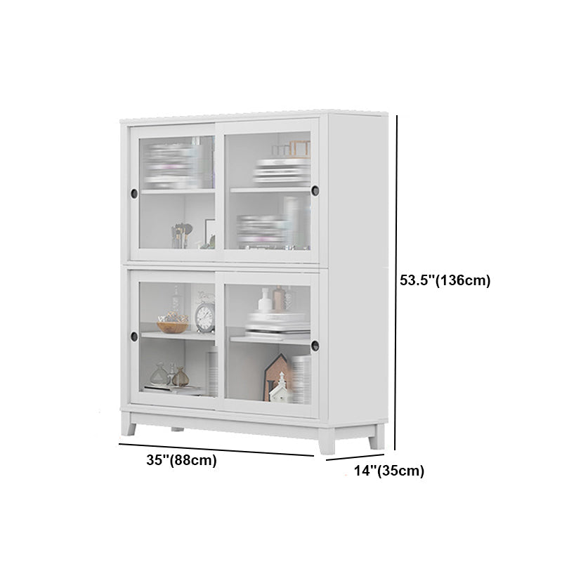 Wooden Standard Bookcase Contemporary Closed Back Bookcase with Door for Office Clearhalo 'Bookcases' 'furn' 'furn_bookcases' 'Furniture' 'furniture_bookcases' 'kitchen' 'kitchen_bookcases' 'Living Room Furniture' 'Office Furniture' 4789960
