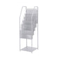 5-Shelf Metal Ladder Bookcase Contemporary Book Shelf,36.2'' H x 12.2'' W Grey Clearhalo 'Bookcases' 'furn' 'furn_bookcases' 'Furniture' 'furniture_bookcases' 'kitchen' 'kitchen_bookcases' 'Living Room Furniture' 'Office Furniture' 4789967