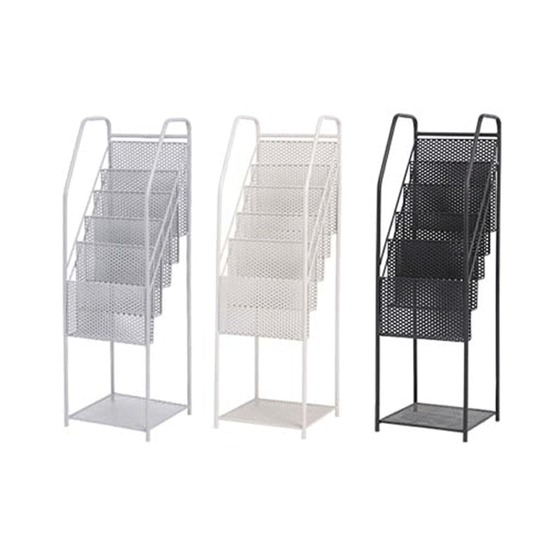 5-Shelf Metal Ladder Bookcase Contemporary Book Shelf,36.2'' H x 12.2'' W Clearhalo 'Bookcases' 'furn' 'furn_bookcases' 'Furniture' 'furniture_bookcases' 'kitchen' 'kitchen_bookcases' 'Living Room Furniture' 'Office Furniture' 4789969