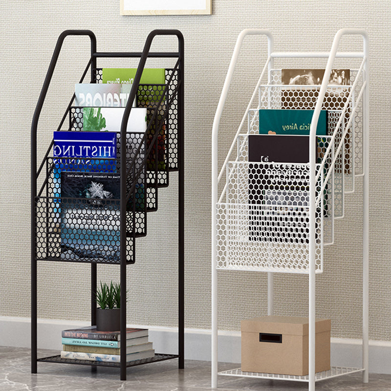 5-Shelf Metal Ladder Bookcase Contemporary Book Shelf,36.2'' H x 12.2'' W Clearhalo 'Bookcases' 'furn' 'furn_bookcases' 'Furniture' 'furniture_bookcases' 'kitchen' 'kitchen_bookcases' 'Living Room Furniture' 'Office Furniture' 4789975