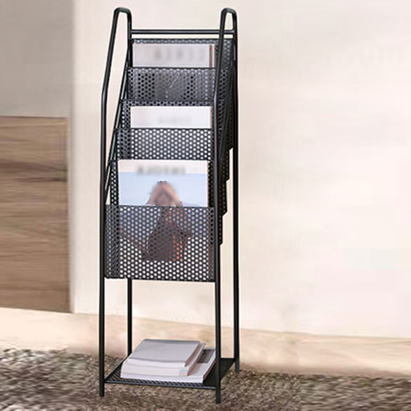5-Shelf Metal Ladder Bookcase Contemporary Book Shelf,36.2'' H x 12.2'' W Clearhalo 'Bookcases' 'furn' 'furn_bookcases' 'Furniture' 'furniture_bookcases' 'kitchen' 'kitchen_bookcases' 'Living Room Furniture' 'Office Furniture' 4789977