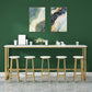 White Bar Dining Table Traditional Luxury Rectangle Bar Table with Trestle Base 86.6"L x 15.7"W x 41.3"H Gold Without Chairs Clearhalo 'Bar Furniture' 'Bar Tables' 'bar_tables' 'furn' 'furn_bar_tables' 'Furniture' 'furniture_bar_tables' 'Kitchen & Dining Furniture' 4790003