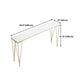 Stone Top Bar Table Traditional Luxury Rectangle Bar Table with 4 Legs Clearhalo 'Bar Furniture' 'Bar Tables' 'bar_tables' 'furn' 'furn_bar_tables' 'Furniture' 'furniture_bar_tables' 'Kitchen & Dining Furniture' 4790056