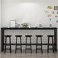 Rectangle Bar Dining Table Modern Bar Dining Table with Trestle Base Clearhalo 'Bar Furniture' 'Bar Tables' 'bar_tables' 'furn' 'furn_bar_tables' 'Furniture' 'furniture_bar_tables' 'Kitchen & Dining Furniture' 4790064