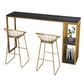 Rectangle Bar Dining Table Contemporary Bar Dining Table with Sled Base Clearhalo 'Bar Furniture' 'Bar Tables' 'bar_tables' 'Furniture' 'furniture_bar_tables' 'Kitchen & Dining Furniture' 4790173