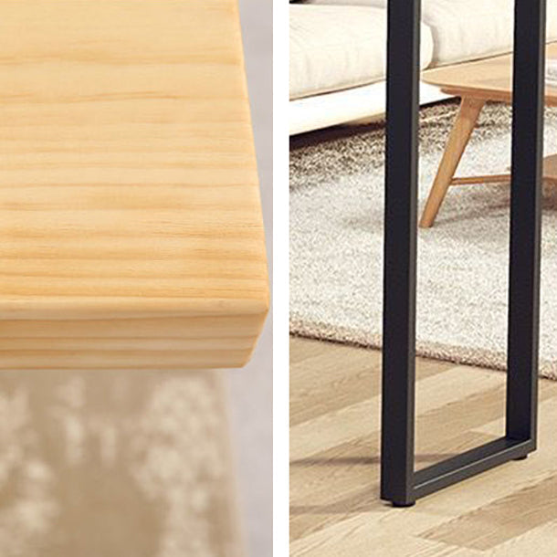 Solid Wood Bar Table Traditional Luxury Rectangle Bar Table with Sled Base Clearhalo 'Bar Furniture' 'Bar Tables' 'bar_tables' 'Furniture' 'furniture_bar_tables' 'Kitchen & Dining Furniture' 4790219