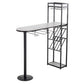 White Stone Bar Dining Table Traditional Luxury Bar Dining Table with Sled Base Black Without Chairs Clearhalo 'Bar Furniture' 'Bar Tables' 'bar_tables' 'furn' 'furn_bar_tables' 'Furniture' 'furniture_bar_tables' 'Kitchen & Dining Furniture' 4790237