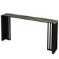 Rectangle Stone Bar Dining Table Contemporary Bar Table with Double Pedestal Base Clearhalo 'Bar Furniture' 'Bar Tables' 'bar_tables' 'Furniture' 'furniture_bar_tables' 'Kitchen & Dining Furniture' 4790308