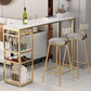 Stone Bar Table Traditional Luxury Rectangle Bar Dining Table with Sled Base Clearhalo 'Bar Furniture' 'Bar Tables' 'bar_tables' 'furn' 'furn_bar_tables' 'Furniture' 'furniture_bar_tables' 'Kitchen & Dining Furniture' 4790330