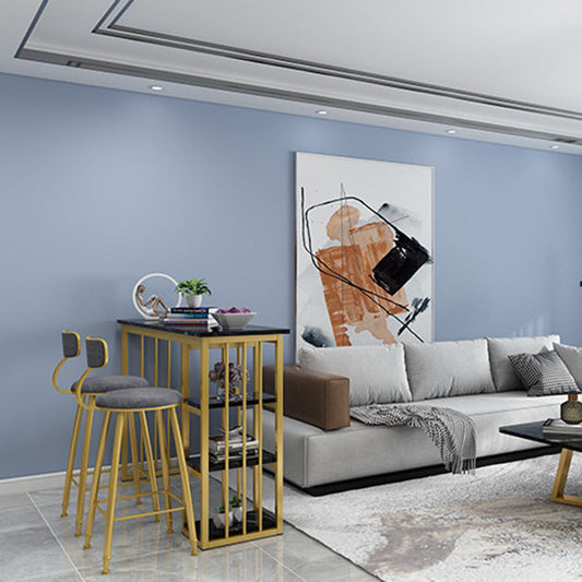 Rectangle Bar Dining Table Contemporary Bar Table with Gold Sled Base Clearhalo 'Bar Furniture' 'Bar Tables' 'bar_tables' 'furn' 'furn_bar_tables' 'Furniture' 'furniture_bar_tables' 'Kitchen & Dining Furniture' 4790358