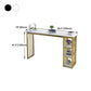 Rectangle Bar Dining Table Contemporary Bar Table with Gold Sled Base Clearhalo 'Bar Furniture' 'Bar Tables' 'bar_tables' 'furn' 'furn_bar_tables' 'Furniture' 'furniture_bar_tables' 'Kitchen & Dining Furniture' 4790359