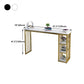 Rectangle Bar Dining Table Contemporary Bar Table with Gold Sled Base Clearhalo 'Bar Furniture' 'Bar Tables' 'bar_tables' 'furn' 'furn_bar_tables' 'Furniture' 'furniture_bar_tables' 'Kitchen & Dining Furniture' 4790360