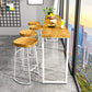 Rectangle Bar Dining Table Modern Bar Table with Sled Base in White Clearhalo 'Bar Furniture' 'Bar Tables' 'bar_tables' 'furn' 'furn_bar_tables' 'Furniture' 'furniture_bar_tables' 'Kitchen & Dining Furniture' 4790373