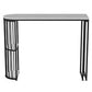 White Stone Bar Table Traditional Luxury Bar Table with Sled Base Black Without Chairs Clearhalo 'Bar Furniture' 'Bar Tables' 'bar_tables' 'furn' 'furn_bar_tables' 'Furniture' 'furniture_bar_tables' 'Kitchen & Dining Furniture' 4790392