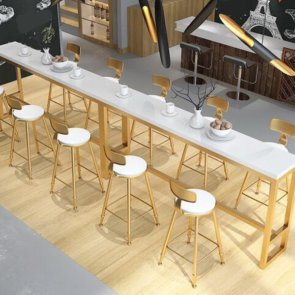 Solid Wood Bar Counter Traditional Luxury Bar Counter with Trestle Base Clearhalo 'Bar Furniture' 'Bar Tables' 'bar_tables' 'furn' 'furn_bar_tables' 'Furniture' 'furniture_bar_tables' 'Kitchen & Dining Furniture' 4790415
