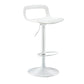 Contemporary Liftable Bar Stool Metal Bar Stool for Restaurant Textured White 1 Piece Bar Stool(30"H) Clearhalo 'Bar Furniture' 'Bar Stools' 'bar_stools' 'furn' 'furn_bar_stools' 'Furniture' 'furniture_bar_stools' 'Kitchen & Dining Furniture' 4790485
