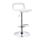 Contemporary Liftable Bar Stool Metal Bar Stool for Restaurant White 1 Piece Bar Stool(30"H) Clearhalo 'Bar Furniture' 'Bar Stools' 'bar_stools' 'furn' 'furn_bar_stools' 'Furniture' 'furniture_bar_stools' 'Kitchen & Dining Furniture' 4790487