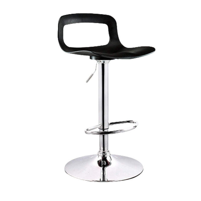 Contemporary Liftable Bar Stool Metal Bar Stool for Restaurant Black 1 Piece Bar Stool(30"H) Clearhalo 'Bar Furniture' 'Bar Stools' 'bar_stools' 'furn' 'furn_bar_stools' 'Furniture' 'furniture_bar_stools' 'Kitchen & Dining Furniture' 4790489