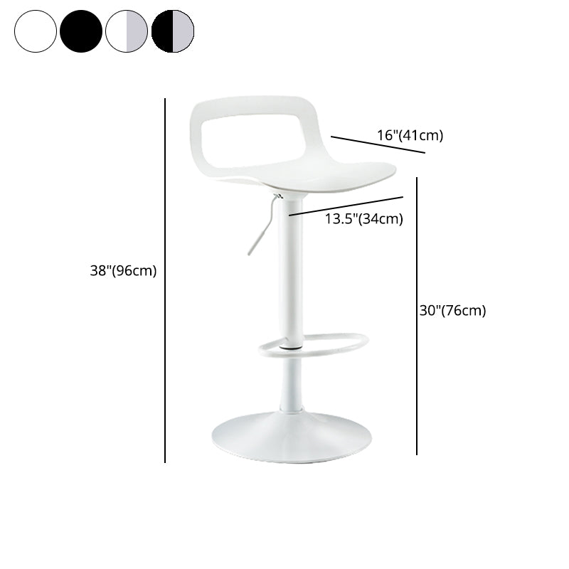 Contemporary Liftable Bar Stool Metal Bar Stool for Restaurant Clearhalo 'Bar Furniture' 'Bar Stools' 'bar_stools' 'furn' 'furn_bar_stools' 'Furniture' 'furniture_bar_stools' 'Kitchen & Dining Furniture' 4790495
