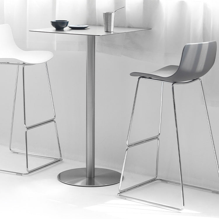Nordic Plastic Bar Stool Bucket Counter Bar Stool with Metal Legs Clearhalo 'Bar Furniture' 'Bar Stools' 'bar_stools' 'furn' 'furn_bar_stools' 'Furniture' 'furniture_bar_stools' 'Kitchen & Dining Furniture' 4790518