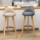 Scandinavian Upholstered Footrest Barstool Matte Finish Wood Bristol Stool Clearhalo 'Bar Furniture' 'Bar Stools' 'bar_stools' 'furn' 'furn_bar_stools' 'Furniture' 'furniture_bar_stools' 'Kitchen & Dining Furniture' 4790546