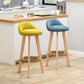 Scandinavian Upholstered Footrest Barstool Matte Finish Wood Bristol Stool Clearhalo 'Bar Furniture' 'Bar Stools' 'bar_stools' 'furn' 'furn_bar_stools' 'Furniture' 'furniture_bar_stools' 'Kitchen & Dining Furniture' 4790552