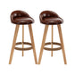 Scandinavian Upholstered Footrest Barstool Matte Finish Wood Bristol Stool Coffee 2 Piece Set Clearhalo 'Bar Furniture' 'Bar Stools' 'bar_stools' 'furn' 'furn_bar_stools' 'Furniture' 'furniture_bar_stools' 'Kitchen & Dining Furniture' 4790555