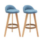 Scandinavian Upholstered Footrest Barstool Matte Finish Wood Bristol Stool Blue 2 Piece Set Clearhalo 'Bar Furniture' 'Bar Stools' 'bar_stools' 'furn' 'furn_bar_stools' 'Furniture' 'furniture_bar_stools' 'Kitchen & Dining Furniture' 4790560