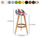 Scandinavian Upholstered Footrest Barstool Matte Finish Wood Bristol Stool Clearhalo 'Bar Furniture' 'Bar Stools' 'bar_stools' 'furn' 'furn_bar_stools' 'Furniture' 'furniture_bar_stools' 'Kitchen & Dining Furniture' 4790594