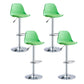 Contemporary Liftable Bar Stool Bucket Counter Bar Stool with Metal Legs Green 4 Piece Set Bar Stool(31"H) Clearhalo 'Bar Furniture' 'Bar Stools' 'bar_stools' 'furn' 'furn_bar_stools' 'Furniture' 'furniture_bar_stools' 'Kitchen & Dining Furniture' 4790603